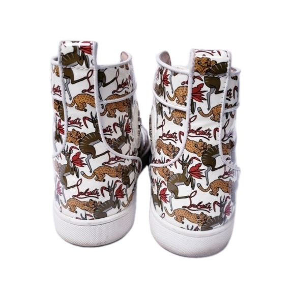 RARE Louboutin Rantus High Top Sneaker EU 44 US Men's Size 11 (EUC) - Picture 8 of 11